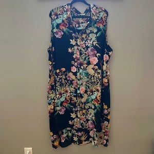 Floral chiffon tunic